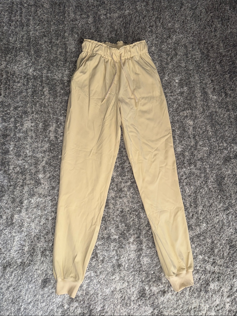 lululemon athletica Beige Drawstring Joggers